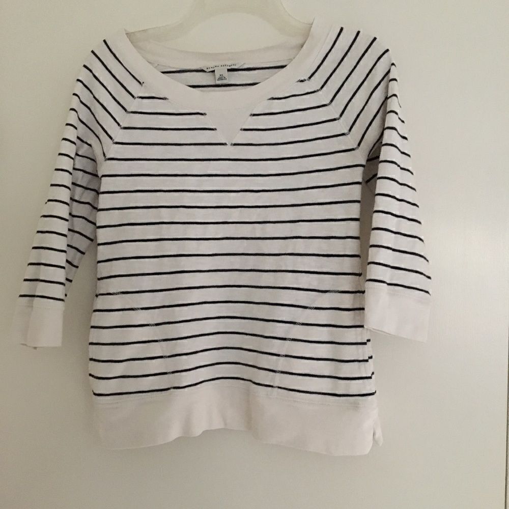 Banana Republic scoopneck cotton stripe sweatshirt nautical #TaylorSwiftRed